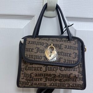 NWT Juicy Couture Sugar Cube Crossbody in Dark Brown/Taupe/Chocolate
